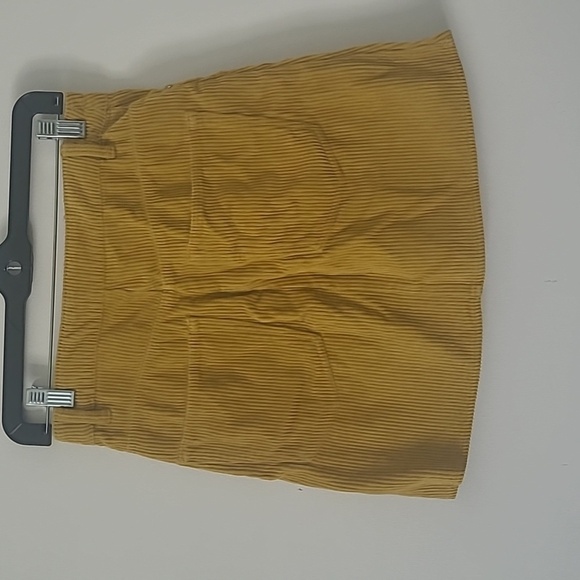 Zara Corduroy Mini Skirt in Mustard Yellow Size XS - Picture 6 of 8